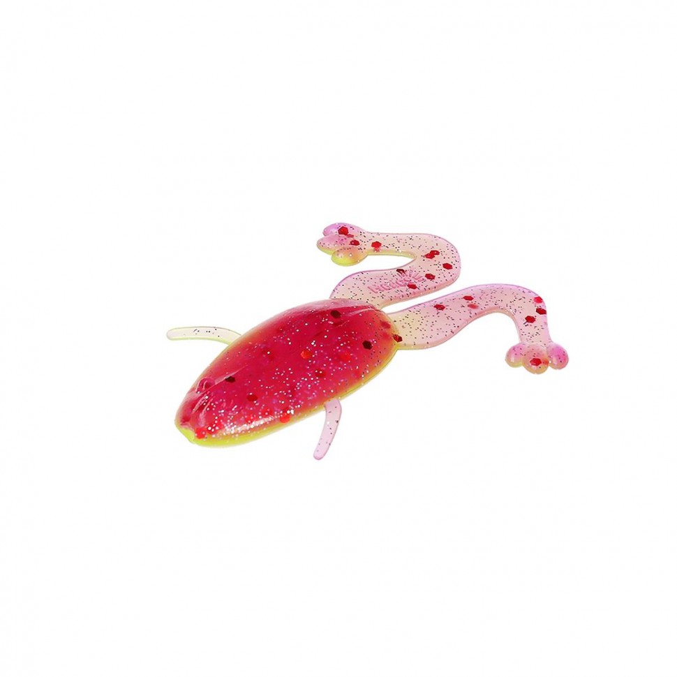 Лягушка Helios Crazy Frog 3,55"/9,0 см, цвет Fio & Acid lemon 4 шт HS-23-027 , 